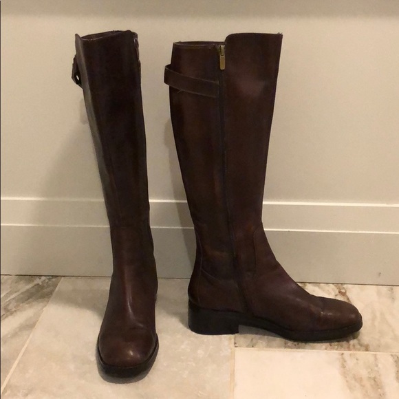 SOLD - Hilary Radley Leather Knee High Boots - Picture 1 of 8